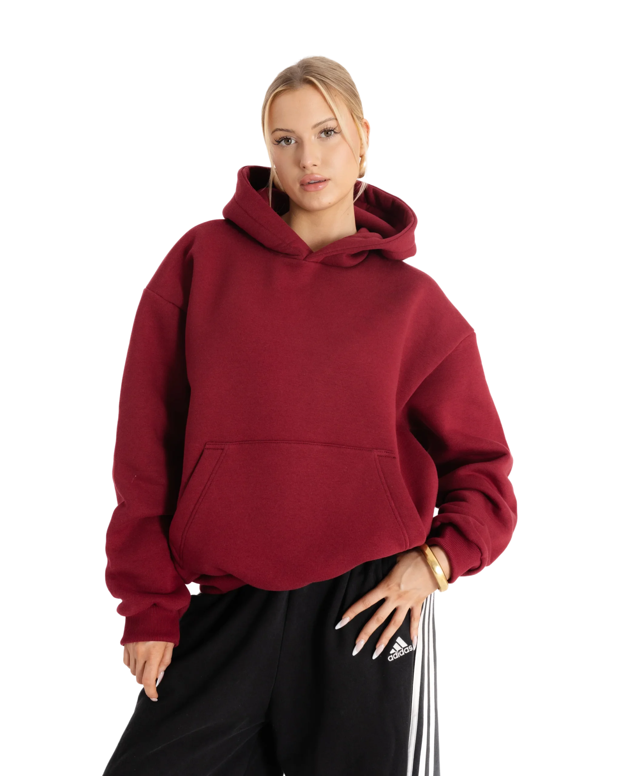 BOXY HOODIE BURGUNDY